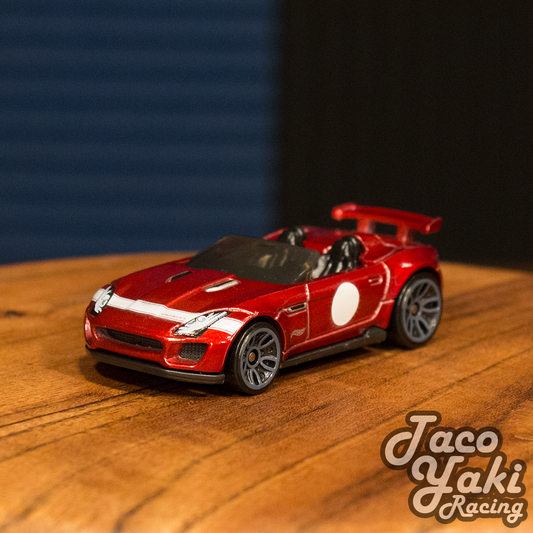 '15 Jaguar F-Type Project 7 (Metalflake Red) - HW Exotics - Hot Wheels Basic Loose (2021)