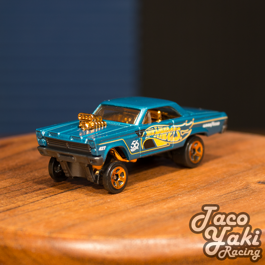'65 Mercury Comet Cyclone (Metalflake Teal) - 56th Anniversary: Green and Gold - Hot Wheels Basic Loose (2024)