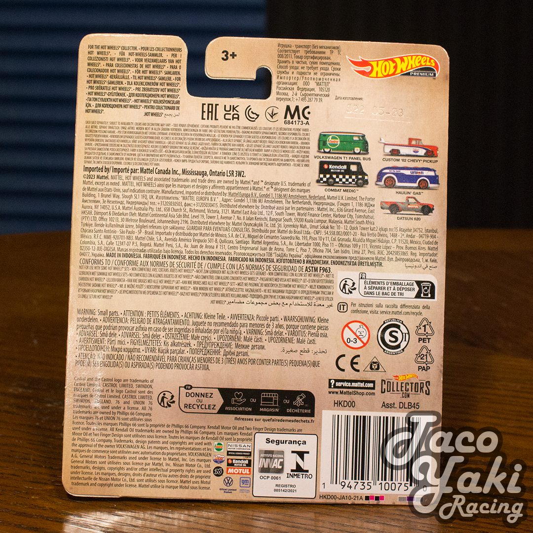 Custom '62 Chevy Pickup (Lucas Oil) - Vintage Oil - Hot Wheels Premium (2023)