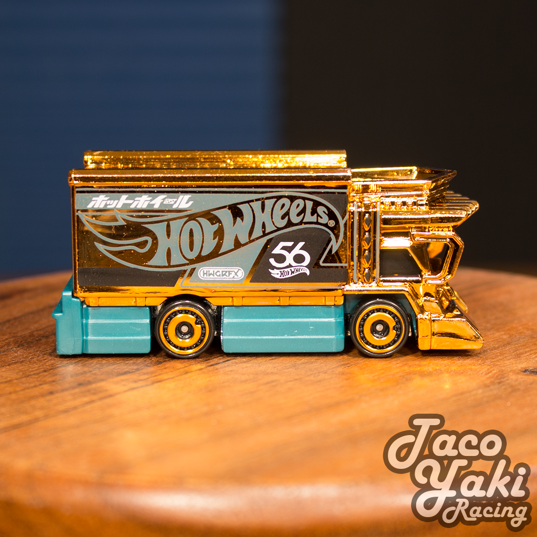 Raijin Express (Chrome Gold) - 56th Anniversary: Green and Gold - Hot Wheels Basic Loose (2024)