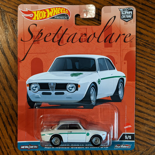 Alfa Romeo Giulia Sprint GTA (White) - Spettacolare - Hot Wheels Premium (2023)
