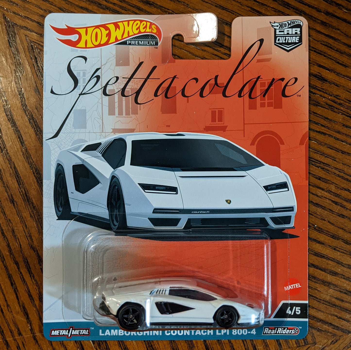 Lamborghini Countach LPI 800-4 (Bianco Siderale) - Spettacolare - Hot Wheels Premium (2023)