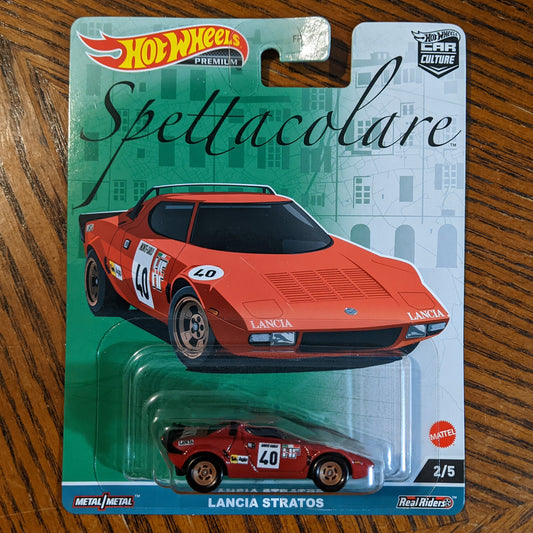 Lancia Stratos (Monza Red) - Spettacolare - Hot Wheels Premium (2023)