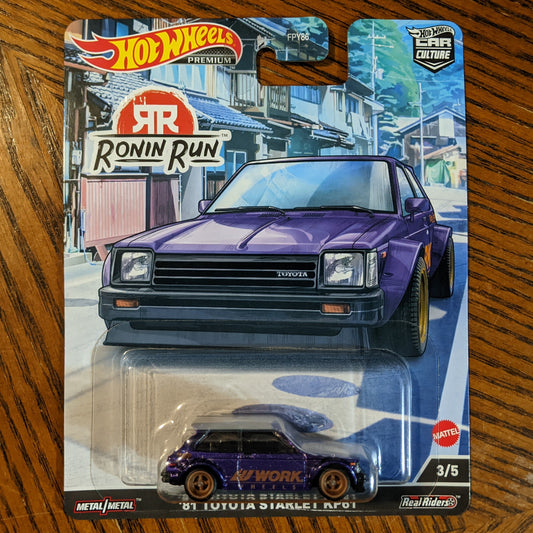 '81 Toyota Starlet KP61 (Purple) - Ronin Run - Hot Wheels Premium (2022)