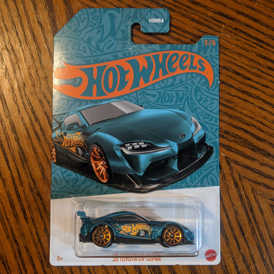 '20 Toyota GR Supra (Metalflake Teal) - 56th Anniversary: Green and Gold - Hot Wheels Basic (2024)