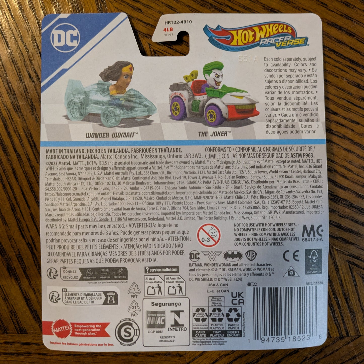 Wonder Woman (Clear Blue) - Hot Wheels RacerVerse - Hot Wheels Character Cars (2024)