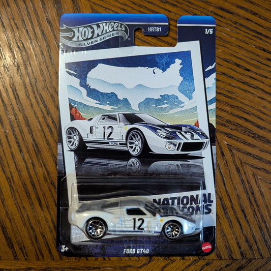 Ford GT40 (White) - National Icons - Hot Wheels Silver Series (2025)