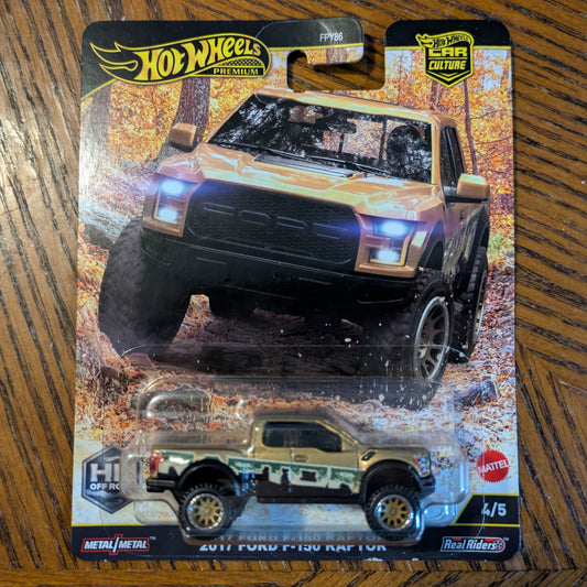 2017 Ford F-150 Raptor (Metalflake Flax) - HW Off Road - Hot Wheels Premium (2025)