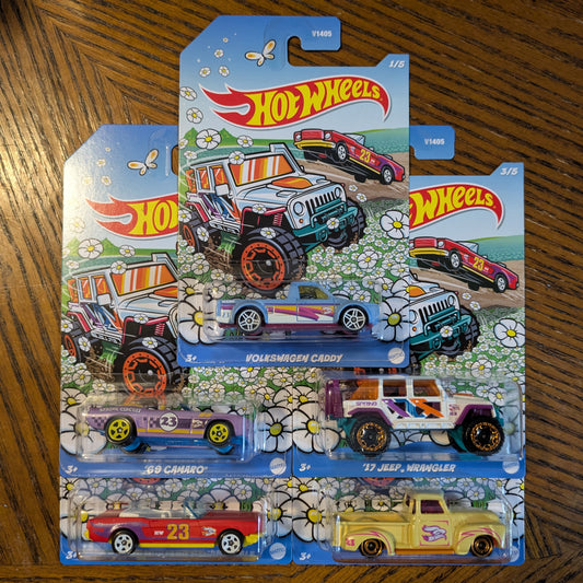 Spring Series Complete Set of 5 - Hot Wheels Basic (2023)
