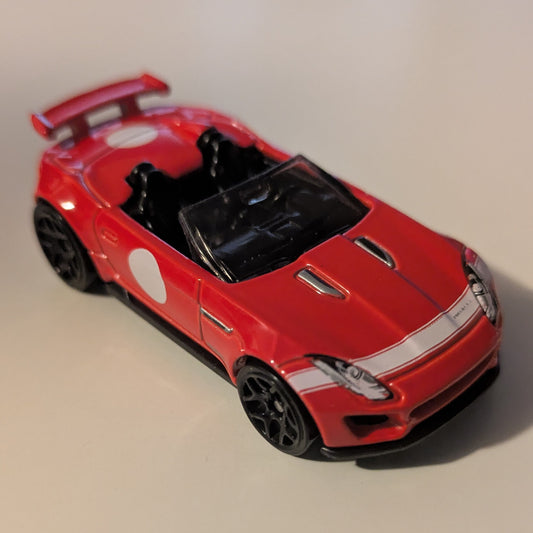 '15 Jaguar F-Type Project 7 (Red) - HW Showroom - Hot Wheels Basic Loose (2016)