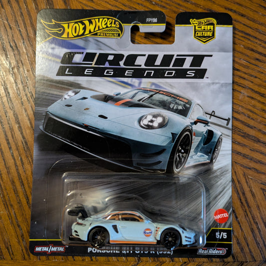 Porsche 911 GT3 R (992) (Gulf Racing Blue) - Circuit Legends - Hot Wheels Premium (2025)