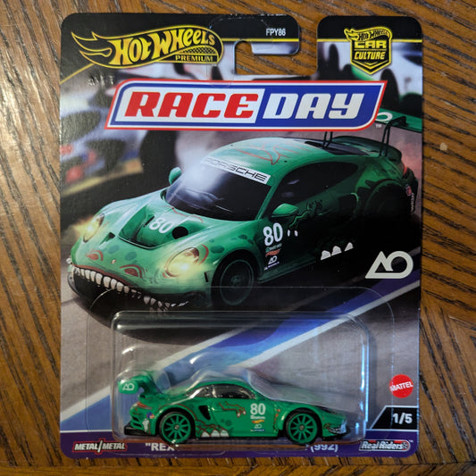 Rexy Porsche 911 GT3 R (992) (Green) - Race Day - Hot Wheels Premium (2024)