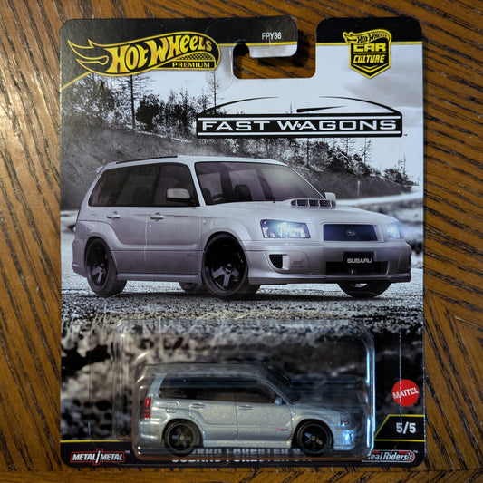 Subaru Forester STi (Crystal Grey Metallic) - Fast Wagons - Hot Wheels Premium (2025)