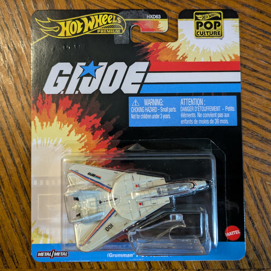 Combat Jet Skystriker (Grumman F-14 Tomcat) (Ivory) - G.I. Joe - Hot Wheels Premium (2025)