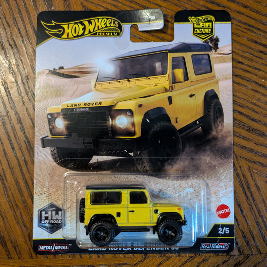 Land Rover Defender 90 (Yellow) - HW Off Road - Hot Wheels Premium (2025)