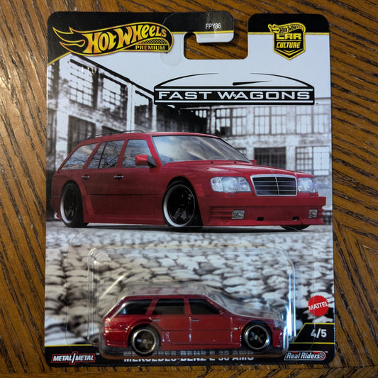 Mercedes-Benz E 36 AMG (Red) - Fast Wagons - Hot Wheels Premium (2025)