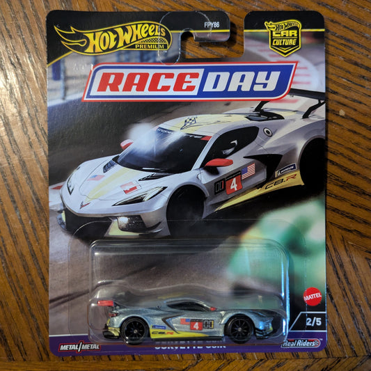 Corvette C8.R (Silver) - Race Day - Hot Wheels Premium (2024)