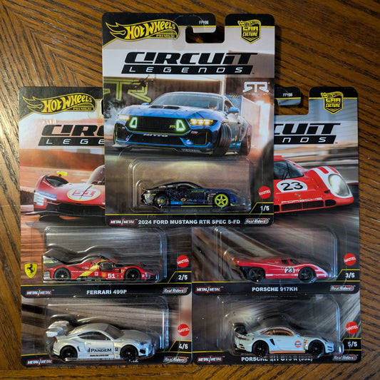 Circuit Legends - Set of 5 - Hot Wheels Premium (2025)