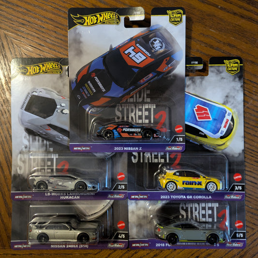 Slide Street 2 Set of 5 - Hot Wheels Premium (2024)