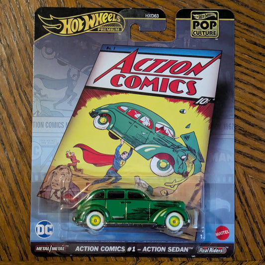 Action Sedan (Green) - Action Comics #1 - Hot Wheels Premium (2024)