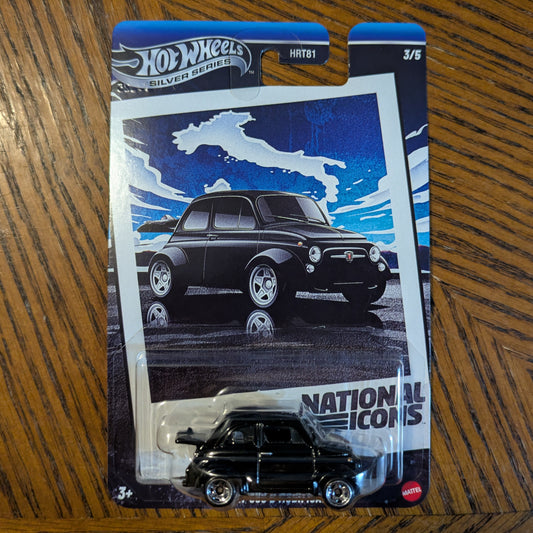 60s Fiat 500D Modificado (Black) - National Icons - Hot Wheels Silver Series (2025)