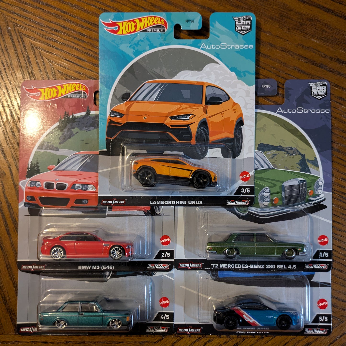 AutoStrasse Set of 5 - Hot Wheels Premium (2022)
