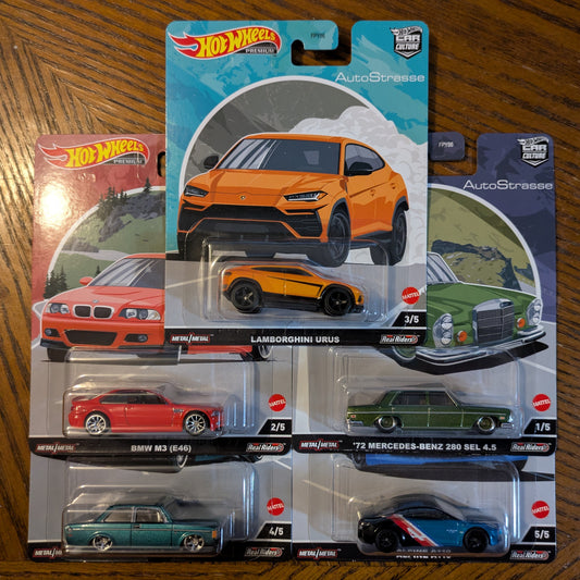 AutoStrasse Set of 5 - Hot Wheels Premium (2022)