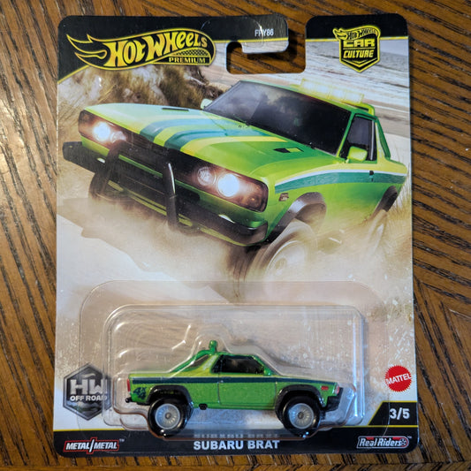 Subaru BRAT (Metalflake Apple Green) - HW Off Road - Hot Wheels Premium (2025)