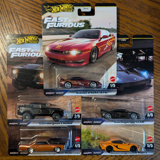 Fast & Furious 2025 Mix 3 - Set of 5 - Hot Wheels Premium (2025)