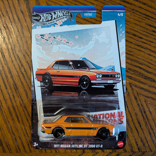 71 Nissan Skyline HT 2000 GT-R (Orange) - National Icons - Hot Wheels Silver Series (2025)