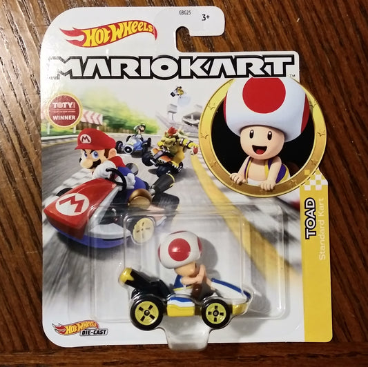 Toad Standard Kart - Mario Kart Character Cars - Hot Wheels (2020)