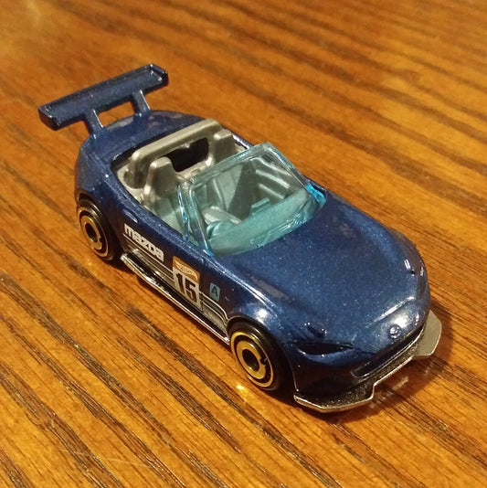 '15 Mazda MX-5 Miata (Metalflake Dark Blue) - Nightburnerz - Hot Wheels Basic Loose (2019)