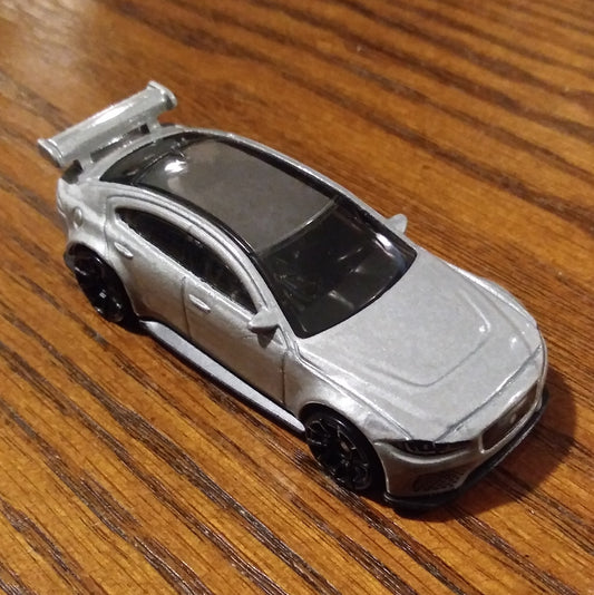 Jaguar XE SV Project 8 (Silver) - Nightburnerz - Hot Wheels Basic Loose (2020)