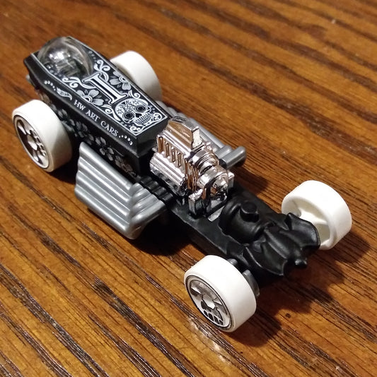 Rigor Motor (Flat Black Grey) - HW Art Cars - Hot Wheels Basic Loose (2021)