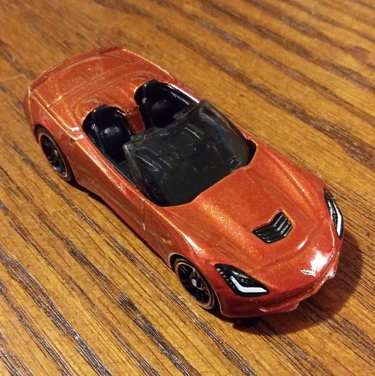 '14 Corvette Stingray Convertible (Burnt Orange) - Multipack Exclusives - Loose Hot Wheels Basic (2019)