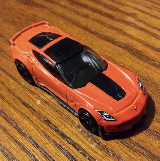 Corvette C7 Z06 (Orange) - Factory Fresh - Hot Wheels Basic Loose (2020)