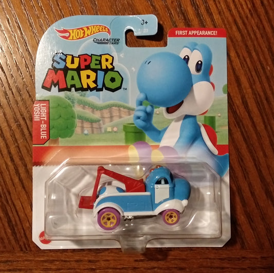 Light Blue Yoshi - Super Mario Character Cars - Hot Wheels Gaming (2021)
