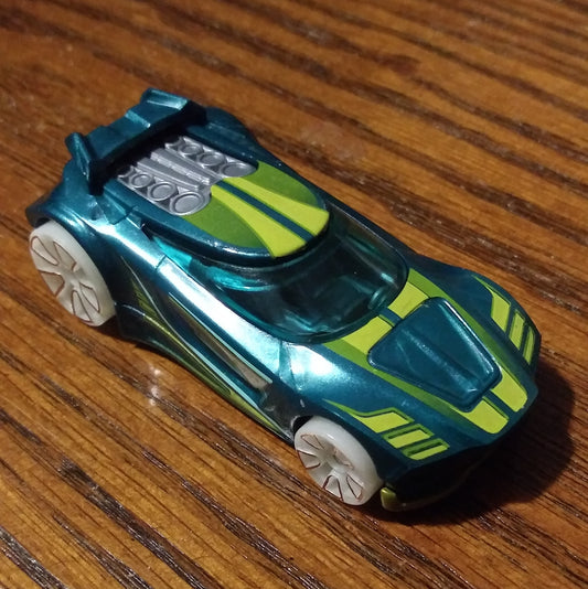 Chicane (Turquoise) - HW Glow Wheels - Hot Wheels Basic Loose (2016)