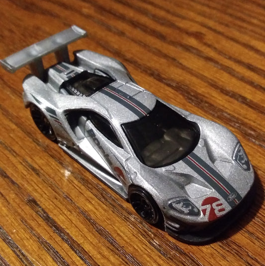2016 Ford GT Race (Silver) - HW Speed Graphics - Hot Wheels Basic Loose (2021)