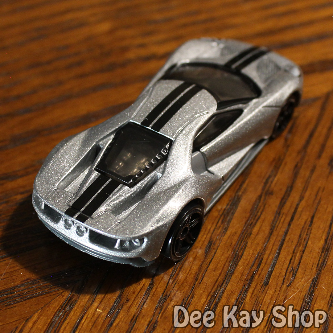 '17 Ford GT (Metalflake Silver) - Nightburnerz - Hot Wheels Basic Loose (2017)