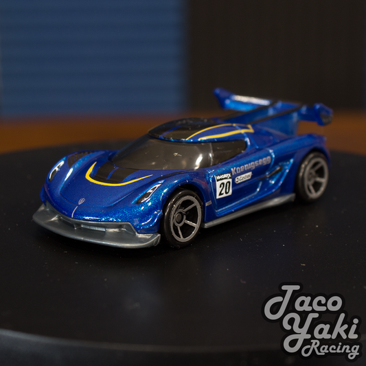 2020 Koenigsegg Jesko (Imperial Blue) - Racing Circuit - Hot Wheels Basic Loose (2022)