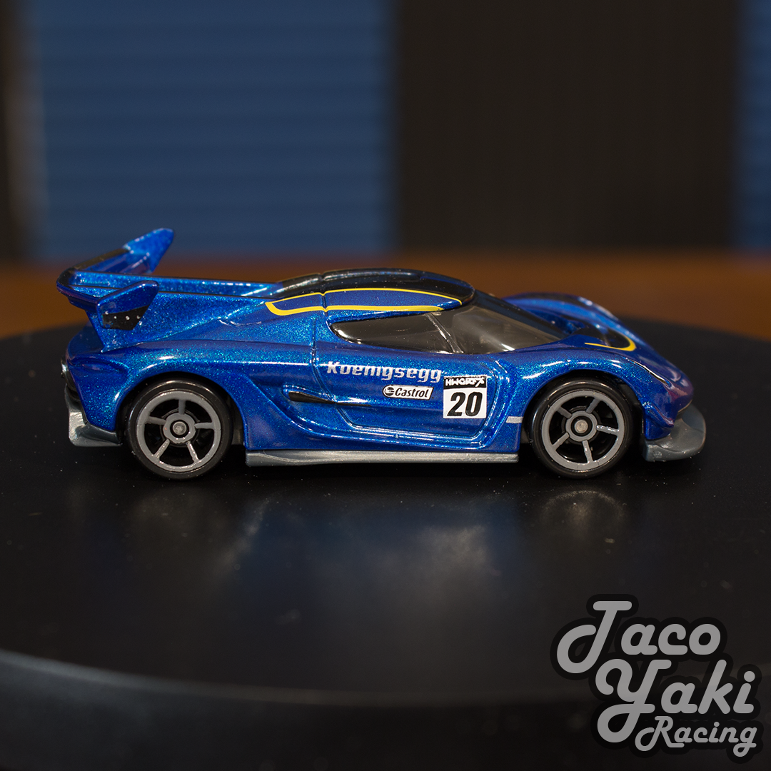 2020 Koenigsegg Jesko (Imperial Blue) - Racing Circuit - Hot Wheels Basic Loose (2022)