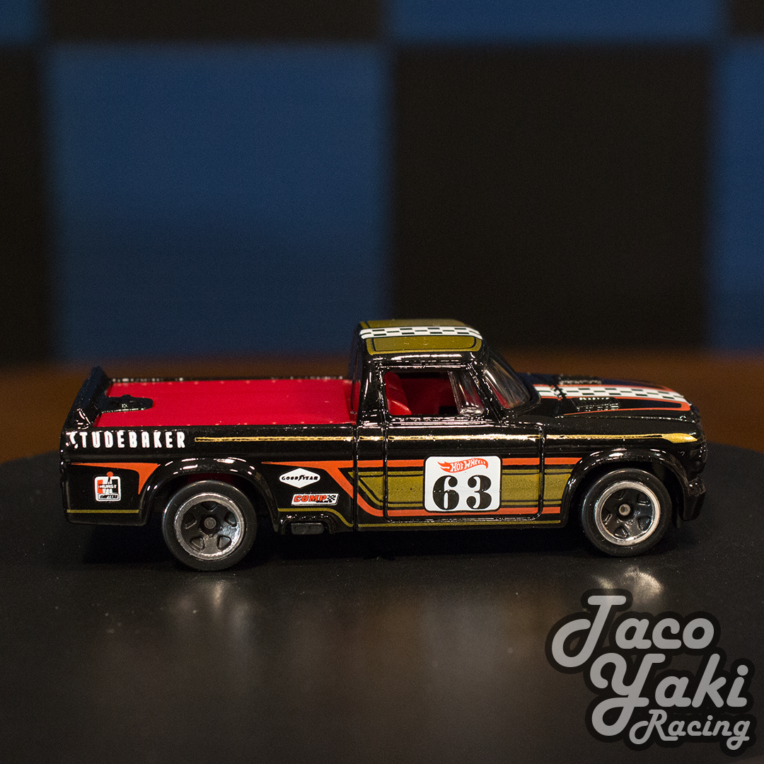 '63 Studebaker Champ (Glossy Black) - HW Hot Trucks - Hot Wheels Basic Loose (2022)