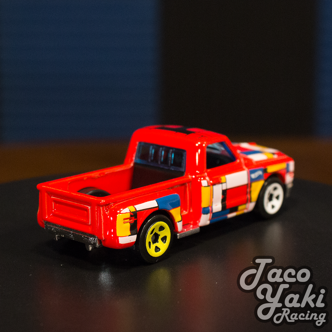 '69 Chevy Pickup (Glossy Red) - HW Art Cars - Hot Wheels Basic Loose (2022)