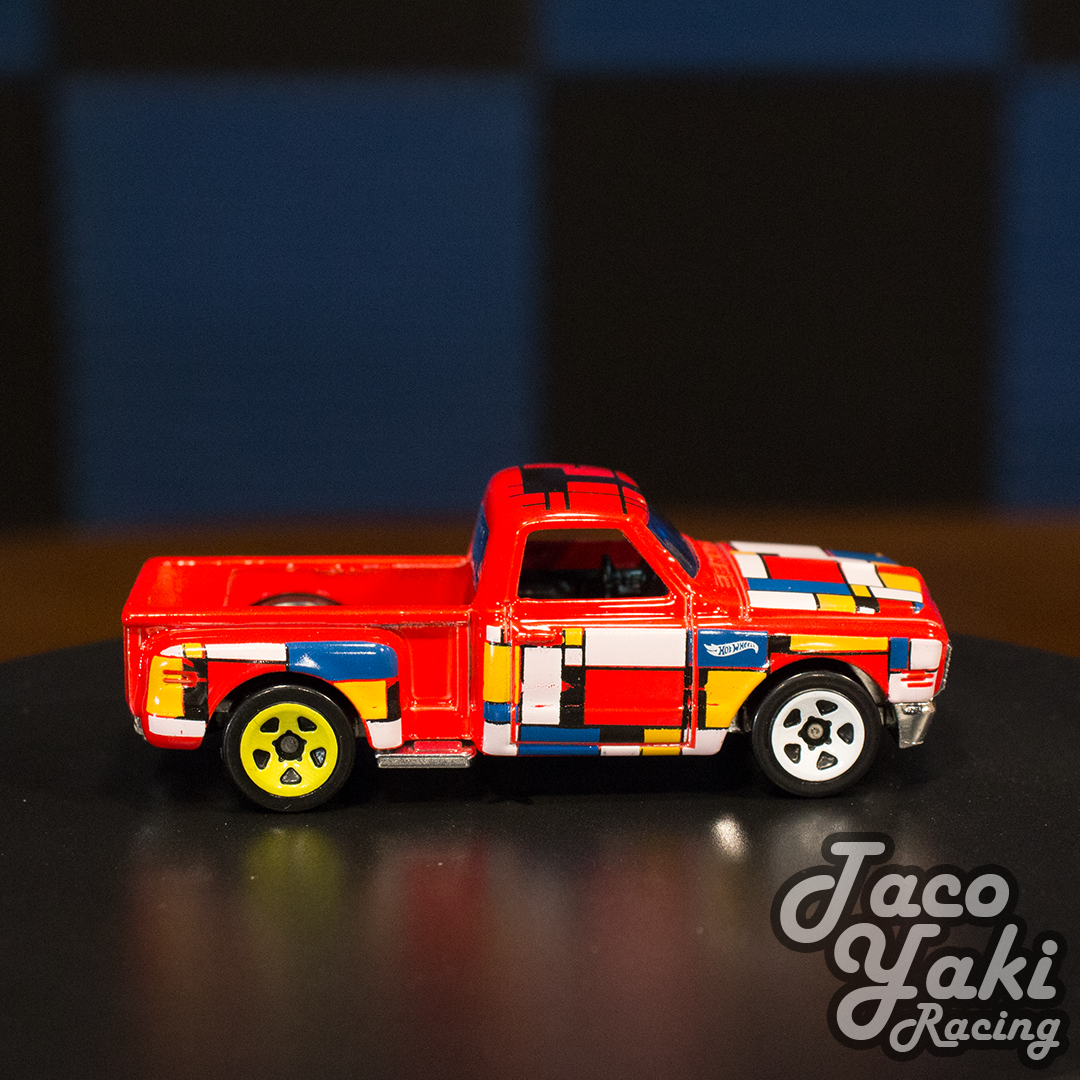 '69 Chevy Pickup (Glossy Red) - HW Art Cars - Hot Wheels Basic Loose (2022)