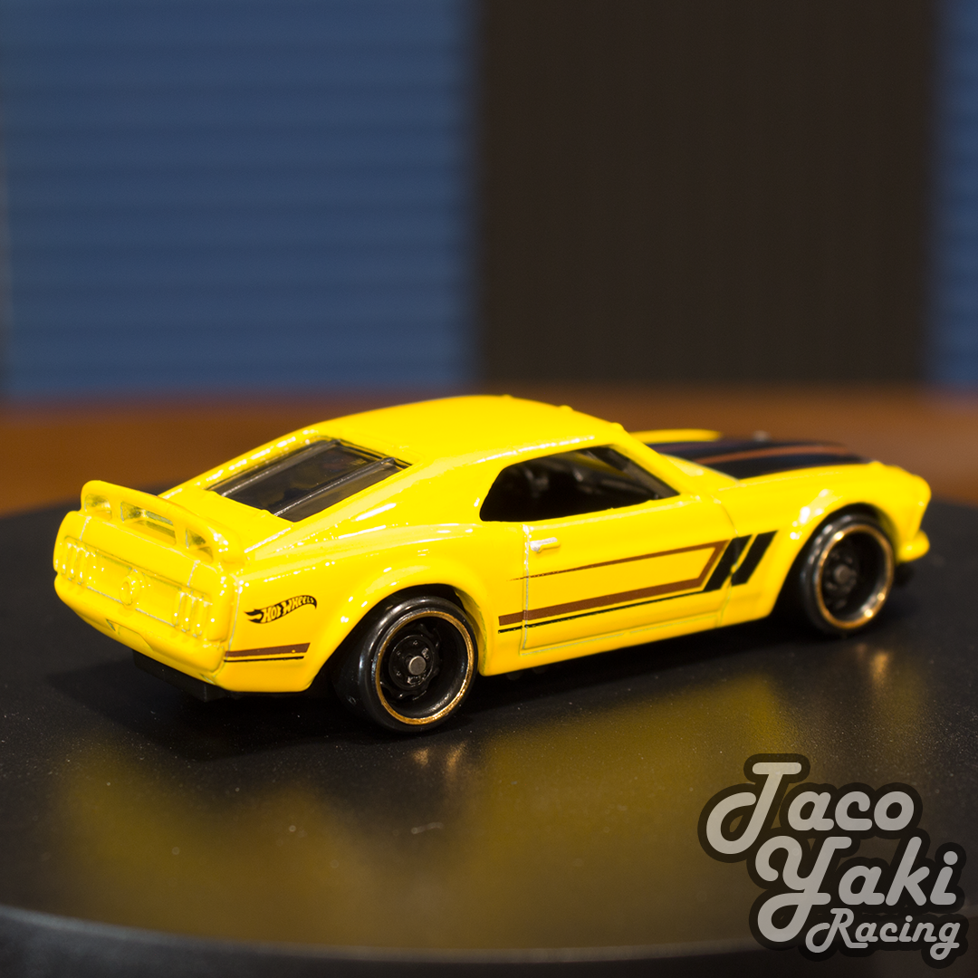 '69 Ford Mustang Boss 302 (Yellow) - Detroit Muscle - Hot Wheels Basic Loose (2018)