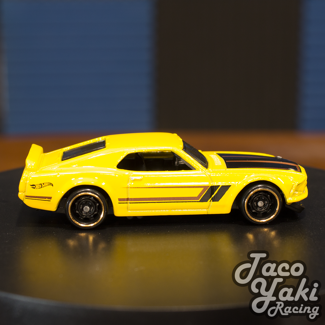 '69 Ford Mustang Boss 302 (Yellow) - Detroit Muscle - Hot Wheels Basic Loose (2018)