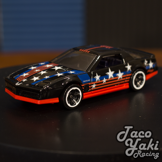1984 Pontiac Firebird (Black) - Stars & Stripes - Hot Wheels Basic Loose (2022)