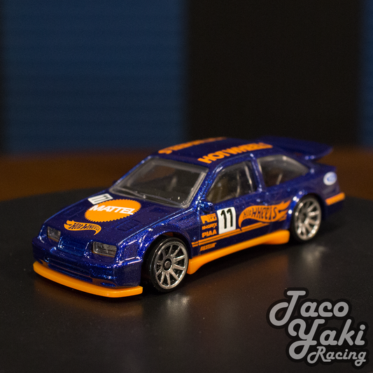 '87 Ford Sierra Cosworth (Blue) - Retro Racers - Hot Wheels Basic Loose (2022)