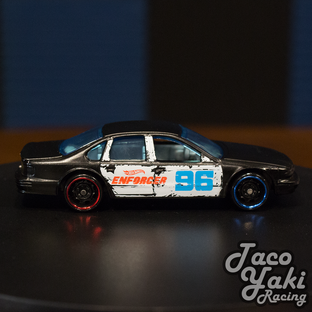 '96 Chevy Impala SS (Black) - Demo Destruction - Hot Wheels Basic Loose (2022)